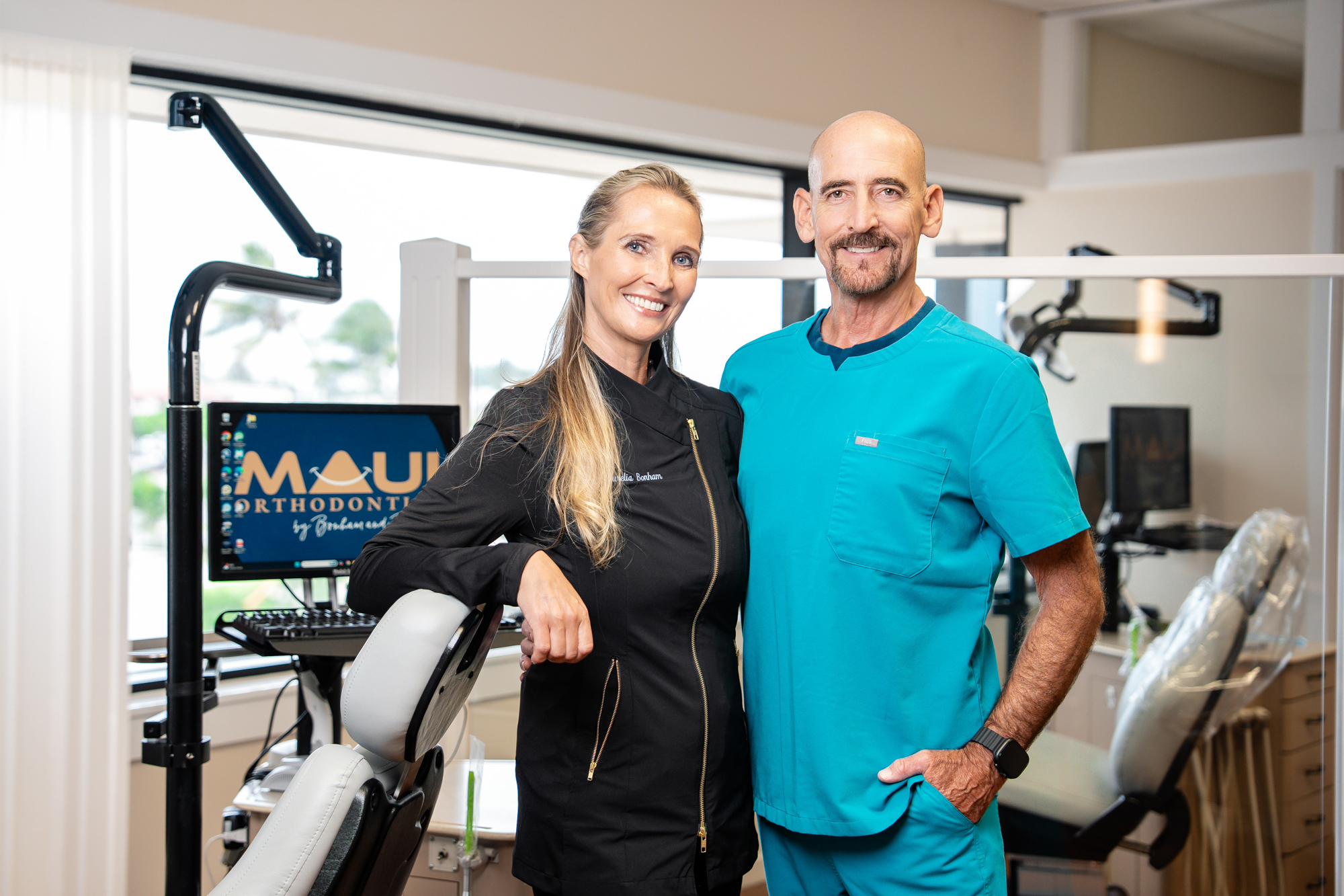 Drs. Paul and Aurelia Bonham of Maui Orthodontics, experienced orthodontists in Maui.