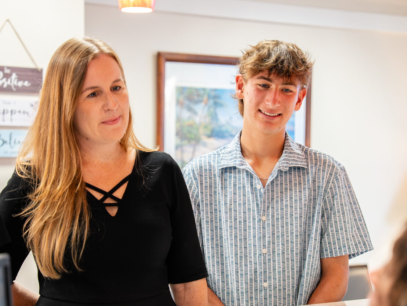 Maui Orthodontics patient and family smiling, encouraging Google reviews.